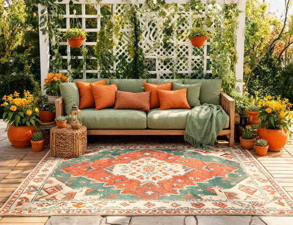 Colorful patio idea